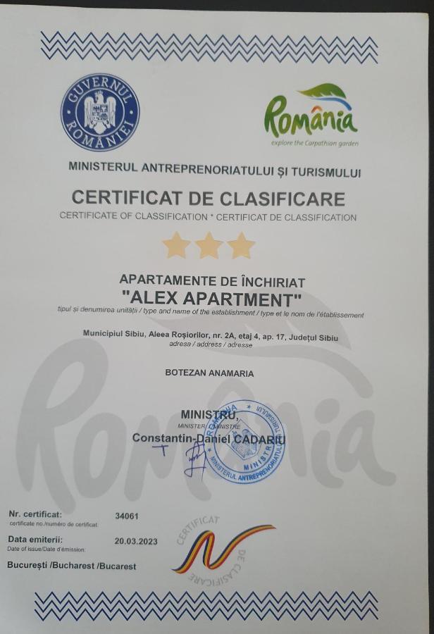Apartament Alex シビウ エクステリア 写真